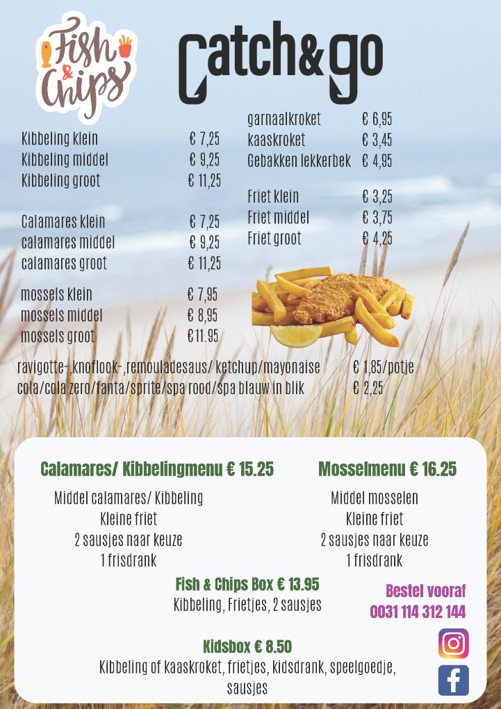 Catch N Go Menu